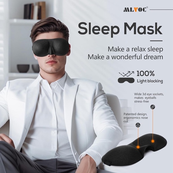 MLVOC Travel Pillow 100% Pure Memory Foam Neck Pillow - Picture 6 of 6